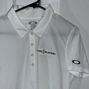 White Oakley Women’s The Players Tournament Sawgrass Tennis Polo Golf shirt M MD